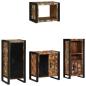 Preview: ARDEBO.de - Badezimmermöbel Set 4 pcs Mehrfarbig Massives recyceltes Holz