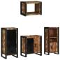 Preview: Badezimmermöbel Set 4 pcs Mehrfarbig Massives recyceltes Holz