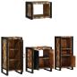 Preview: Badezimmermöbel Set 4 pcs Mehrfarbig Massives recyceltes Holz