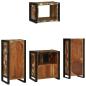 Preview: Badezimmermöbel Set 4 pcs Mehrfarbig Massives recyceltes Holz