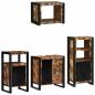 Preview: Badezimmermöbel Set 4 pcs Mehrfarbig Massives recyceltes Holz