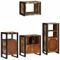 Preview: Badezimmermöbel Set 4 pcs Mehrfarbig Massives recyceltes Holz