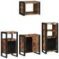 Preview: Badezimmermöbel Set 4 pcs Mehrfarbig Massives recyceltes Holz