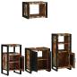 Preview: Badezimmermöbel Set 4 pcs Mehrfarbig Massives recyceltes Holz