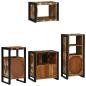 Preview: Badezimmermöbel Set 4 pcs Mehrfarbig Massives recyceltes Holz
