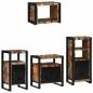 Preview: Badezimmermöbel Set 4 pcs Mehrfarbig Massives recyceltes Holz