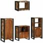 Preview: Badezimmermöbel Set 4 pcs Mehrfarbig Massives recyceltes Holz
