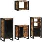 Preview: Badezimmermöbel Set 4 pcs Mehrfarbig Massives recyceltes Holz