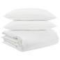Preview: Bettdecke mit Kissen 3 pcs Weiß 200 x 220 cm Daunen