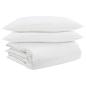 Preview: Bettdecke mit Kissen 3 pcs Weiß 240 x 220 cm Daunen