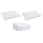 Preview: Bettdecke Sonstiges mit Kissen 3 pcs Weiß 240 x 260 cm Daunen