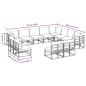 Preview: Garten-Sofa-Set 12 pcs Schwarz 353 x 283 x 71 cm Aluminium