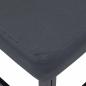 Preview: Gartensofa-set mit Kissen 6 pcs Schwarz Stahl