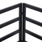 Preview: Gartensofa-set mit Kissen 6 pcs Schwarz Stahl