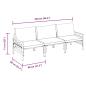 Preview: Garten-Sofa-Set 3 pcs Anthrazit Stahl