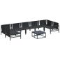 Preview: Garten-Sofa-Set 8 pcs Anthrazit Stahl