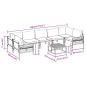 Preview: Garten-Sofa-Set 8 pcs Anthrazit Stahl