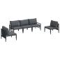 Preview: Garten-Sofa-Set 5 pcs Anthrazit Stahl