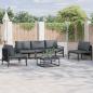 Preview: ARDEBO.de - Garten-Sofa-Set 6 pcs Anthrazit Stahl