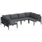Preview: Garten-Sofa-Set 6 pcs Anthrazit Stahl