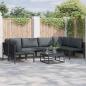 Preview: ARDEBO.de - Garten-Sofa-Set 7 pcs Anthrazit Stahl