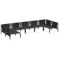 Preview: Gartensofa-set 7 stk. Schwarz Stahl