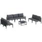 Preview: Garten-Sofa-Set 8 pcs Anthrazit Stahl