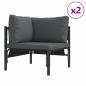 Preview: Garten-Sofa-Set 8 pcs Anthrazit Stahl