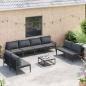 Preview: Garten-Sofa-Set 8 pcs Anthrazit Stahl