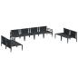Preview: Garten-Sofa-Set 8 pcs Anthrazit Stahl