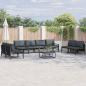Preview: ARDEBO.de - Garten-Sofa-Set 9 pcs Anthrazit Stahl