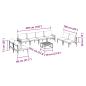 Preview: Garten-Sofa-Set 9 pcs Anthrazit Stahl