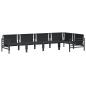 Preview: Garten-Sofa-Set 5 pcs Anthrazit Stahl
