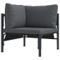 Preview: ARDEBO.de - Garten-Sofa-Set 6 pcs Anthrazit Stahl