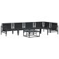 Preview: Garten-Sofa-Set 6 pcs Anthrazit Stahl