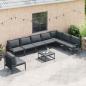 Preview: Garten-Sofa-Set 8 pcs Anthrazit Stahl