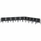 Preview: Garten-Sofa-Set 9 pcs Anthrazit Stahl