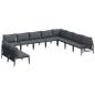 Preview: Garten-Sofa-Set 10 pcs Anthrazit Stahl