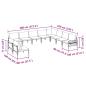 Preview: Garten-Sofa-Set 10 pcs Anthrazit Stahl