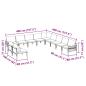 Preview: Garten-Sofa-Set 11 pcs Anthrazit Stahl