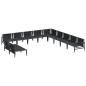 Preview: Garten-Sofa-Set 11 pcs Anthrazit Stahl