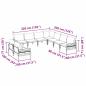 Preview: Garten-Sofa-Set 9 pcs Anthrazit Stahl