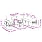 Preview: Garten-Sofa-Set 10 pcs Anthrazit Stahl