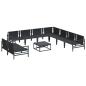 Preview: Garten-Sofa-Set 10 pcs Anthrazit Stahl