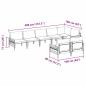 Preview: Garten-Sofa-Set 8 pcs Anthrazit Stahl