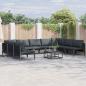 Preview: ARDEBO.de - Garten-Sofa-Set 10 pcs Anthrazit Stahl