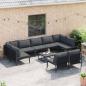 Preview: Garten-Sofa-Set 10 pcs Anthrazit Stahl