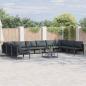 Preview: ARDEBO.de - Garten-Sofa-Set 10 pcs Anthrazit Stahl