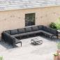 Preview: Garten-Sofa-Set 10 pcs Anthrazit Stahl