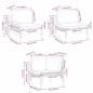 Preview: Garten-Sofa-Set 10 pcs Anthrazit Stahl
